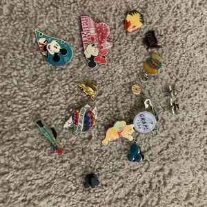 Random Disney pins- fair condition
